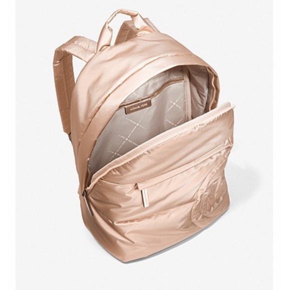 Michael Kors Rae Medium Quilted Golden Backpack - Picture 4 of 9